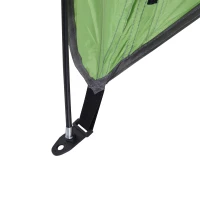 Outsunny Portable Automatic Pop Up Sun Protection Beach Tent Cabana with Door - Green(m-16)