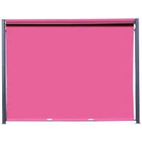 Outsunny 10’ x 10’ Steel Fabric Retractable Pergola Canopy Shade Kit - Wine Red(m-7)