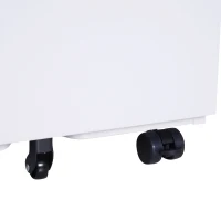 HomCom 24" Steel 3 Drawer Locking File Cabinet on Wheels - White(m-10)