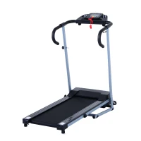 Soozier 500W Portable Electric Folding Treadmill Running Machine with LCD Display - Black(m-1)