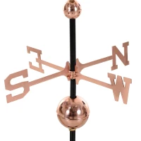 Outsunny Copper Rooster Weathervane for Roofs with Included Mountain Kits Perfect for Decoration in Yard Barn & House(m-10)