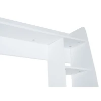 HomCom Floating Wall Mount Office Computer Desk with Storage - White(m-7)