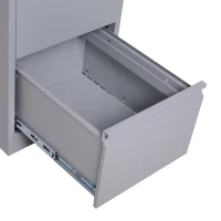 Vinsetto 28" Metal 2 Drawer Vertical Locking Office Filing Cabinet - Grey(m-10)