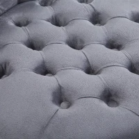 HOMCOM Retro High Back Armless Chair, Button-Tufted, Thick Padding, Royal Design for Living Room, Bedroom(m-7)