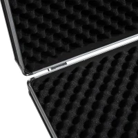 HomCom 18" Lockable Heavy Duty Pistol / Handgun Gun Safety Case - Black(m-10)