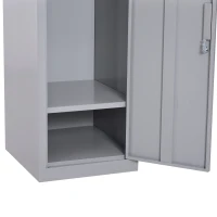 Vinsetto 71" 2 Tier Freestanding Steel Metal Lockable Employee Wall Locker Storage Cabinet - Grey(m-13)
