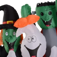 HomCom 5' LED Outdoor Halloween Inflatable Decoration - Monster Pumpkin Party(m-9)