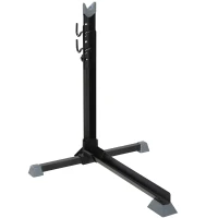 Soozier Adjustable Bike Storage Rack Stand Vertical Dual-Use Metal Frame - Black(m-8)