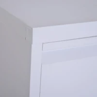 Vinsetto 28" Metal 2 Drawer Vertical Locking Office Filing Cabinet - White(m-10)