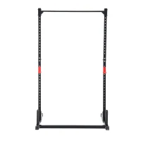Soozier Adjustable Upper Body Strength Training Power Rack Exercise Stand - Black(m-2)