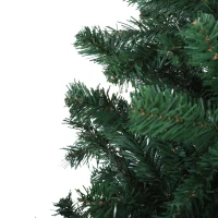 HOMCOM 9' PVC Unlit Spruce Artificial Christmas Tree with Metal Stand  2028 Tips  Green(m-7)