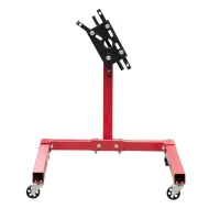 HomCom 1250 lb Engine Stand w/ Rotating Head - Red(m-3)