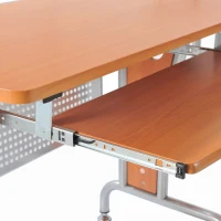 HOMCOM L-Shaped Corner Desk, Computer Workstation with Keyboard Tray, Space-Saving Office Desk, Black(m-6)