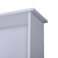 HomCom 23.5" W x 28" H Wooden Wall Mounted Bathroom Storage Cabinet - White(m-9)