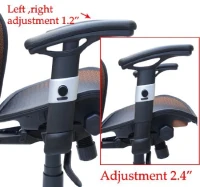 HomCom Mesh Ergonomic Home Office Desktop Computer Chair - Orange(m-6)