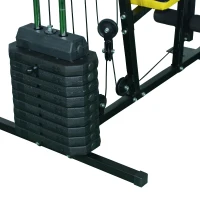 Soozier Indoor Adjustable Durable 100 lb Stack Home Gym Exercise Equipment Machine(m-3)