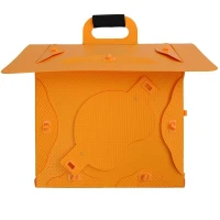 Pawhut Portable Folding Dog House Bed Carrying Travel Dog Kennel - Yellow(m-6)