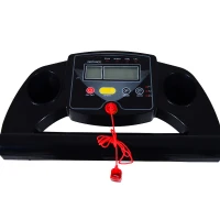 Soozier 500W Portable Electric Folding Treadmill Running Machine with LCD Display - Black(m-6)