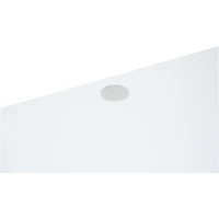 HomCom Floating Wall Mount Office Computer Desk with Storage - White(m-9)