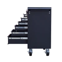 HomCom Rolling Steel 7 Drawer Tool Chest Cart with Handle(m-3)