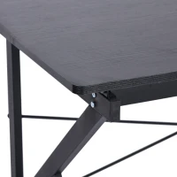 HomCom Wood Adjustable Folding Tilt-Top Art Drawing Drafting Table - Black(m-6)