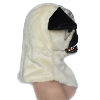 HomCom Pug Dog Costume Mouth Mover Halloween / Cosplay Hood(m-3)