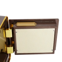 HomCom 16” x 12” x 14” LCD Digital Security Storage Safe Box - Brown(m-10)