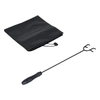 Outsunny 26" Square Steel Backyard Fire Pit With Cover And Accessories(m-10)