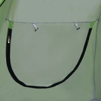 Outsunny Portable Automatic Pop Up Sun Protection Beach Tent Cabana with Door - Green(m-11)