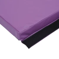 Soozier 6' x 4' x 2" PU Leather Folding Gymnastics / Martial Arts Mat - Purple(m-9)