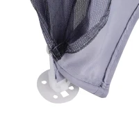 Outsunny Outdoor Sun Shade Gazebo, Canopy Tent with Mesh Screen Walls, Ideal for Garden & Patio, Grey(m-8)