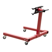 HomCom 1250 lb Engine Stand w/ Rotating Head - Red(m-4)