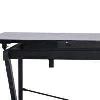 HomCom Wood Adjustable Folding Tilt-Top Art Drawing Drafting Table - Black(m-8)