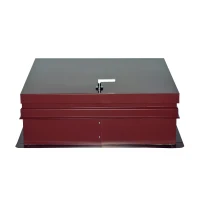 HomCom 30" x 36" Industrial Galvanized Steel Roof Hatch – Red(m-4)