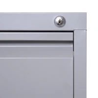 Vinsetto 28" Metal 2 Drawer Vertical Locking Office Filing Cabinet - Grey(m-13)