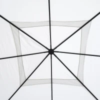 Outsunny 10’ x 10’ Outdoor Portable Dome Canopy Tent Sunshade Cover - White(m-6)