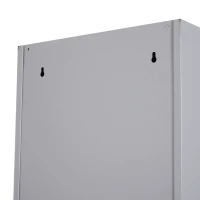 Vinsetto 71" 2 Tier Freestanding Steel Metal Lockable Employee Wall Locker Storage Cabinet - Grey(m-10)