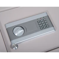 HomCom 15” x 12” x 5” Top Opening Drawer Digital Passcode Safe Home Security Storage With Emergency Keys(m-6)