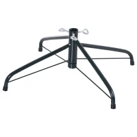 HOMCOM 9' PVC Unlit Spruce Artificial Christmas Tree with Metal Stand  2028 Tips  Green(m-5)