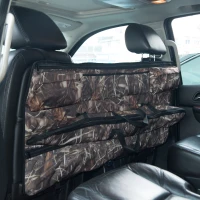HomCom 50" 3 Rifle Truck Seat Gun Organizer with Pockets - Camouflage(m-2)