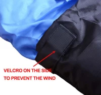 Outsunny Camping Two-Person Double Wide Sleeping Bag With Pillows - Blue / Black(m-6)