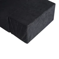 HomCom Fold Down Chair Flip Out Chair - Black(m-8)