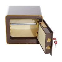 HomCom 16” x 12” x 14” LCD Digital Security Storage Safe Box - Brown(m-6)