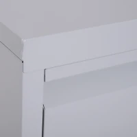 Vinsetto 2 Drawer File Cabinet Metal Storage Chest Home Office - Grey(m-11)