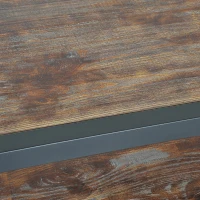 HomCom Rustic Wood Industrial Style Metal Frame Coffee Table(m-6)