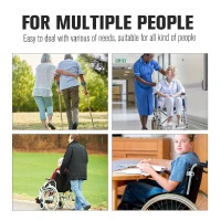 HomCom Lightweight Portable Folding Collapsible Electric Mobility Wheelchair(m-4)