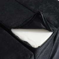 HomCom Fold Down Chair Flip Out Chair - Black(m-6)