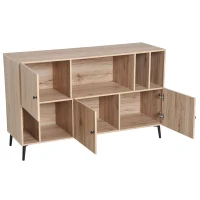 HomCom 47" Contemporary Sideboard Buffet Table Storage Cabinet - Oak(m-7)