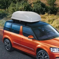 Aosom 7 Cubic Feet Cargo Box - Hard-Shell Rooftop Rack Luggage Carrier(m-2)
