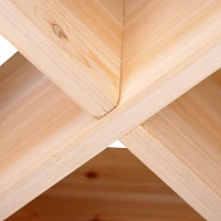 HomCom 24 Bottle Natural Wooden Stackable Tabletop Wine Bottle Organizer Box(m-5)